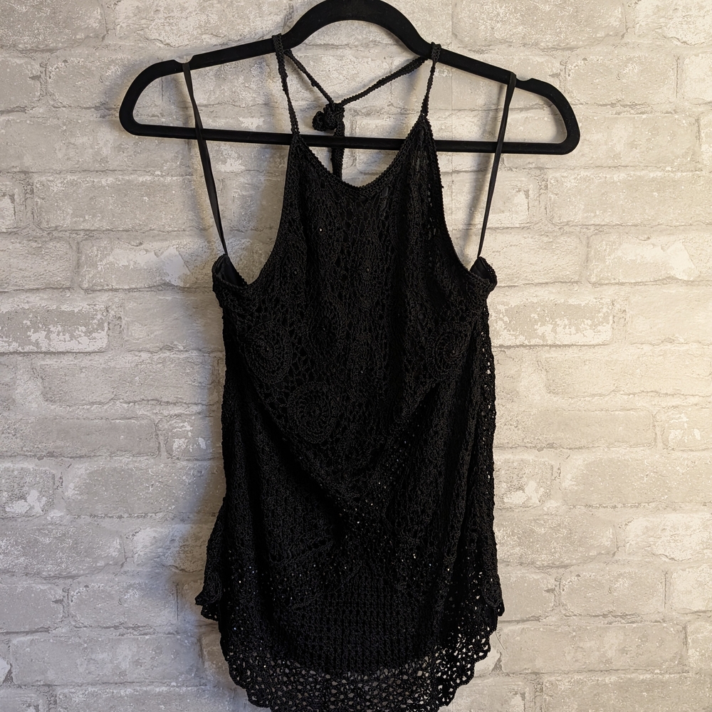 Le Chateau Black Lace Camisole Top